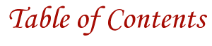 table of contents